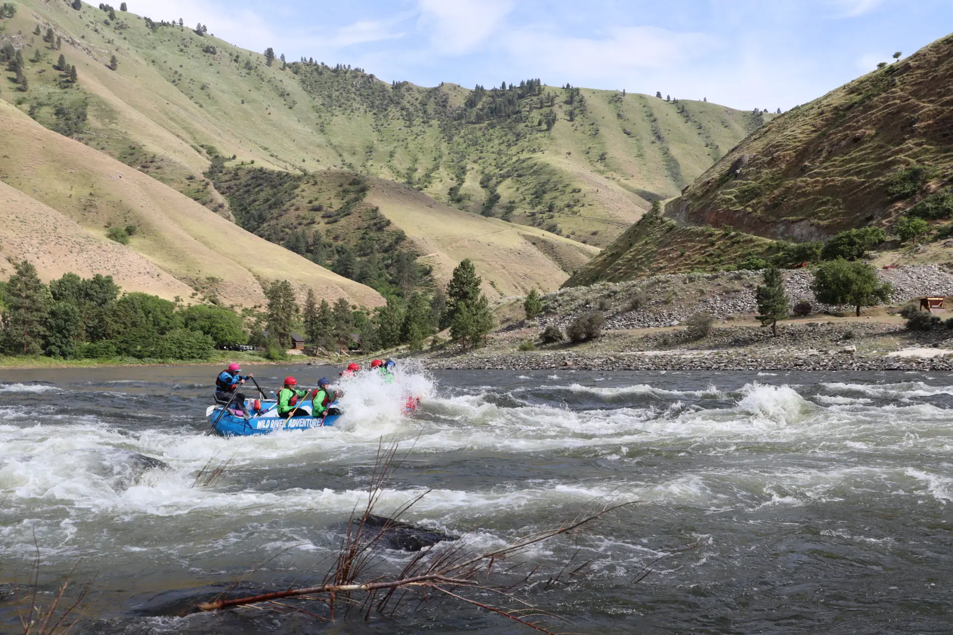 rafting on the river